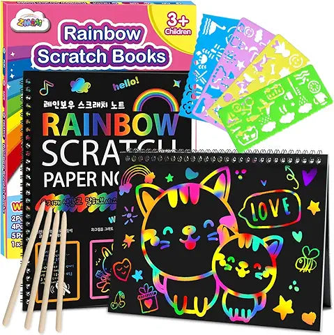 Rainbow Scratch Color Book