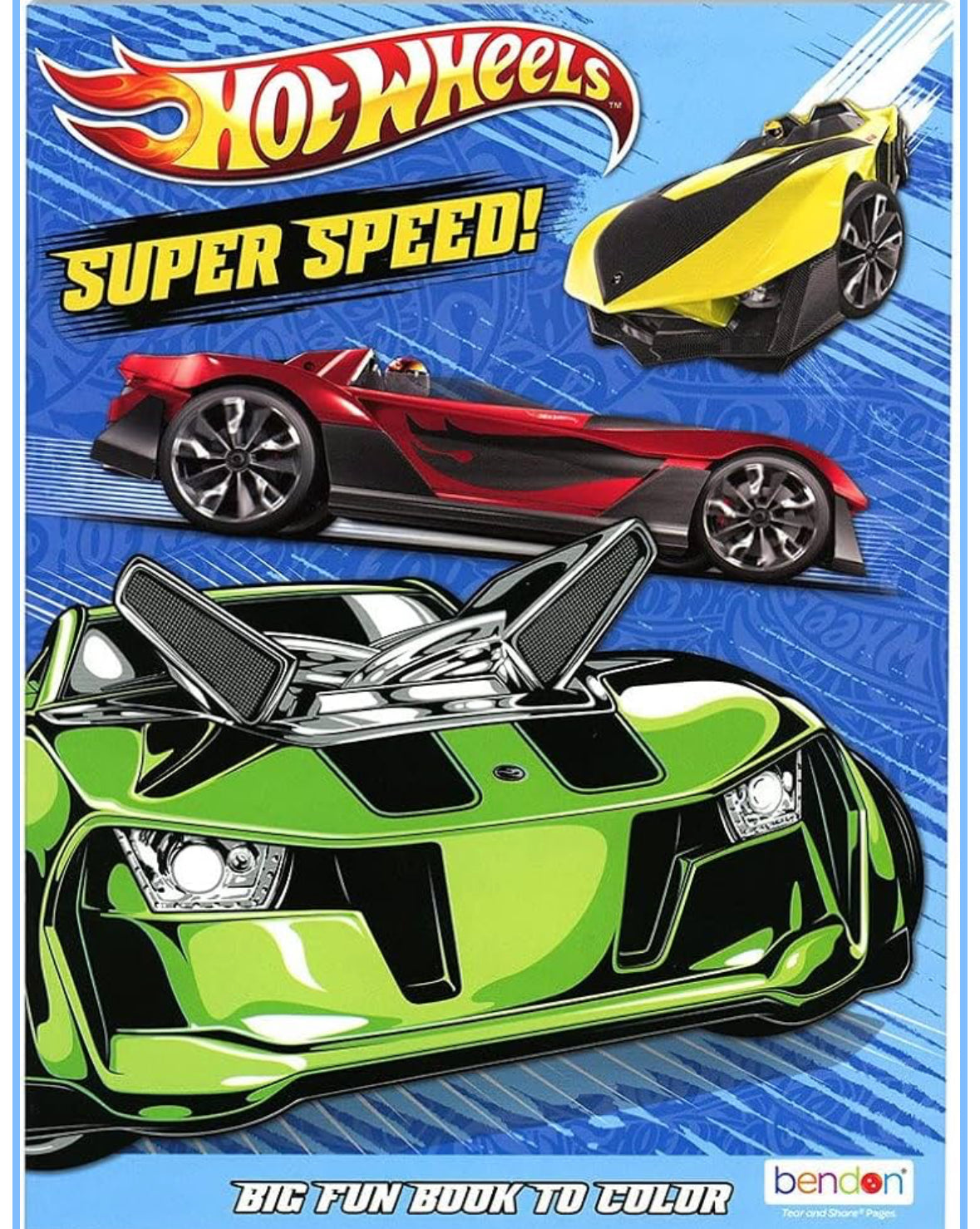Hot Wheels Coloring Book